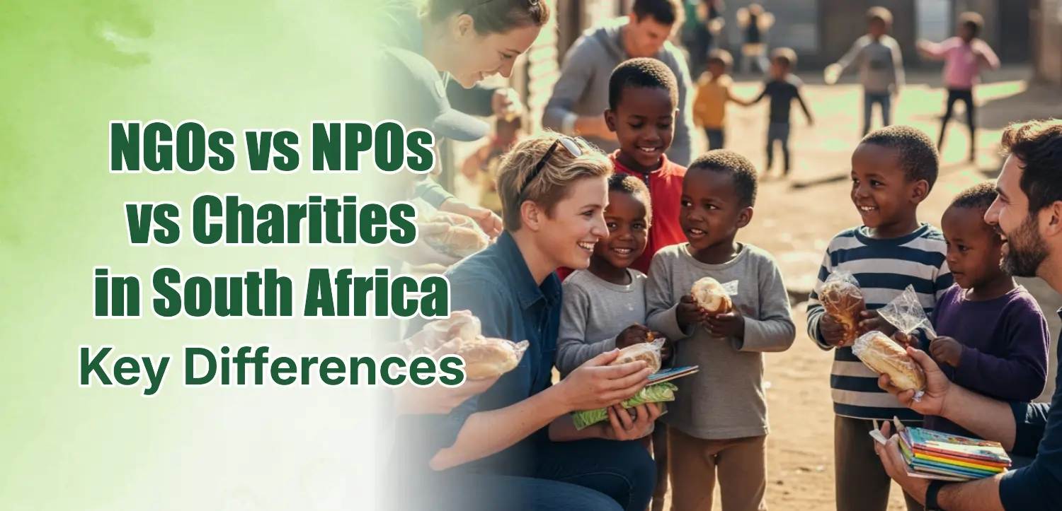 The Difference Between NGOs, NPOs, & Charitable Organizations in South Africa